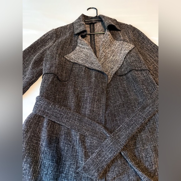 New Look Waterfall Belted Duster Jacket, US Size 4, Standard Midi Length - Picture 3 of 4